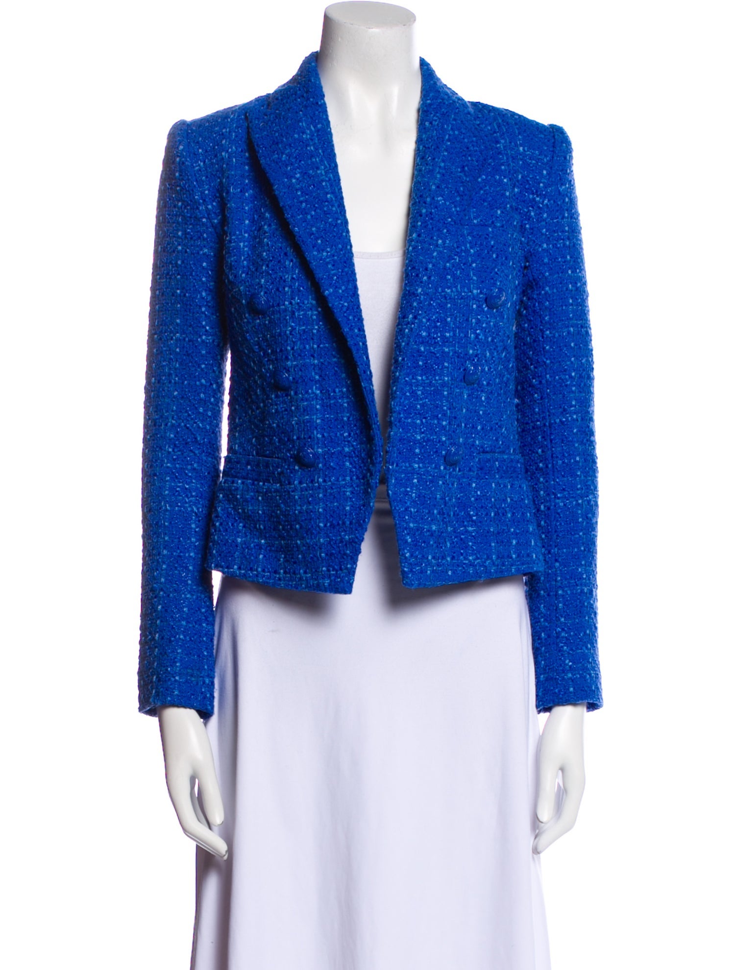L'Agence Tweed Pattern Blazer